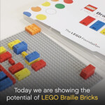 Lego blind block LEGO Braille Brick Set