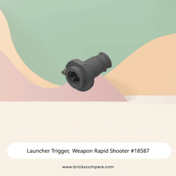 Launcher Trigger, Weapon Rapid Shooter #18587  - 199-Dark Bluish Gray
