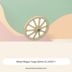 Wheel Wagon Huge (43mm D.) #33211 - 5-Tan