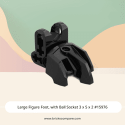 Large Figure Foot, with Ball Socket 3 x 5 x 2 #15976 - 26-Black
