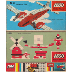 Lego 320 Red Airplane Set