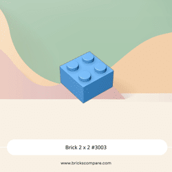 Brick 2 x 2 #3003 - 102-Medium Blue