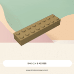 Brick 2 x 8 #93888 - 138-Dark Tan