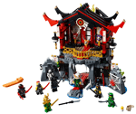 Lego 70643 Resurrection Temple filled with the Lord of the Tudors