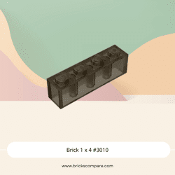 Brick 1 x 4 #3010 - 111-Trans-Black