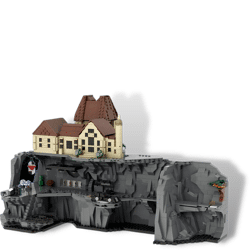 MOC-137608 Micro Batcave and Wayne Manor The Animated Series BTAS