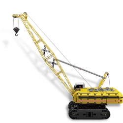 Mould King 15069 Motor Yellow Crawler Crane