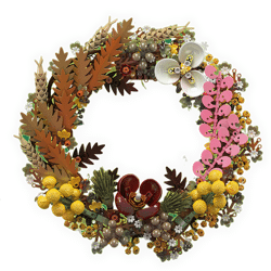 Mould King 10074 Christmas Dried Flower Wreath