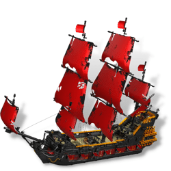 MOULD KING 13109 Pirates of QA Ship