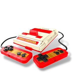 JAKI JK8213 Red & White Game Console Retro
