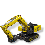 Mould King 15061 Motor Yellow Mechanical Digger