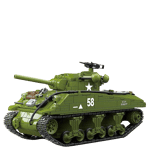 Quan Guan 100277 M4A3 Sherman Medium Tank 105MM
