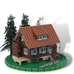 MOC-66645 Cozy Cabin Diorama