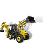 MouldKing 17036 Two Busy Engineering Vehicles Bulldozer