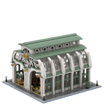 GOBRICKS MOC 187445 Market Hall