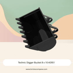 Technic Digger Bucket 8 x 10 #2951  - 26-Black