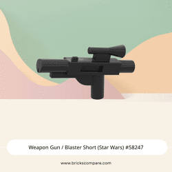 Weapon Gun / Blaster Short (Star Wars) #58247 - 26-Black