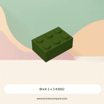 Brick 2 x 3 #3002 - 041-Army Green