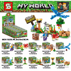 SY SY6198 Minecraft: 10 combinations of small farm minifigures
