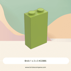 Brick 1 x 2 x 3 #22886 - 119-Lime