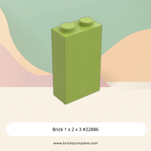 Brick 1 x 2 x 3 #22886 - 119-Lime