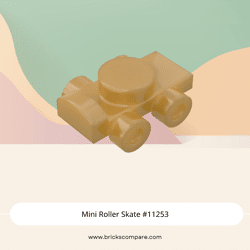 Mini Roller Skate #11253 - 297-Pearl Gold