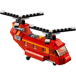 DECOOL / JiSi 3107 Red scull helicopter