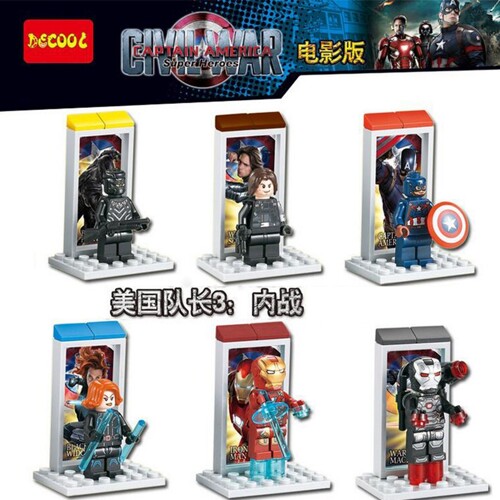 DECOOL / JiSi 0252 Captain America 3: Civil War minifigures 6