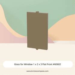 Glass for Window 1 x 2 x 3 Flat Front #60602 - 138-Dark Tan