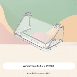 Windscreen 3 x 6 x 2 #92583 - 40-Trans-Clear
