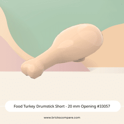 Food Turkey Drumstick Short - 20 mm Opening #33057 - 283-Light Flesh