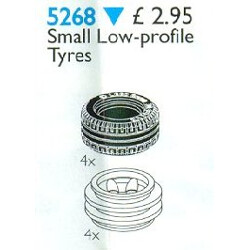 Lego 5268 Small Low Profile Tyres