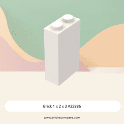 Brick 1 x 2 x 3 #22886 - 1-White