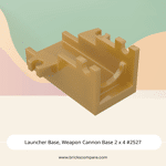 Launcher Base, Weapon Cannon Base 2 x 4 #2527 - 297-Pearl Gold