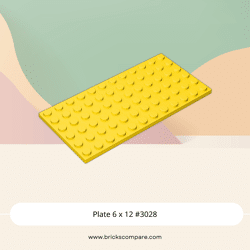 Plate 6 x 12 #3028 - 24-Yellow