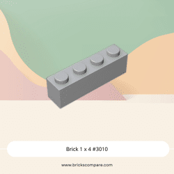 Brick 1 x 4 #3010 - 194-Light Bluish Gray