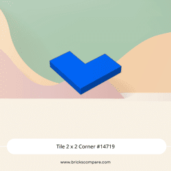 Tile 2 x 2 Corner #14719 - 23-Blue