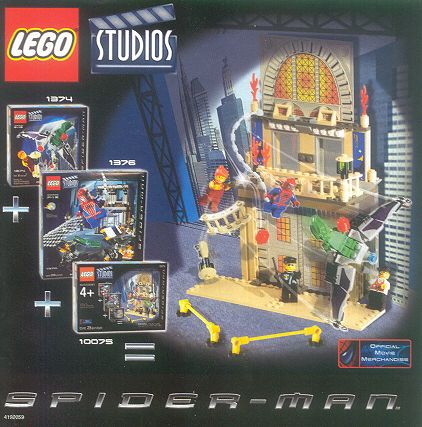 Lego studios spider discount man