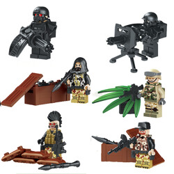 LELE 79152 Armoured armored armored combat field elite weapons manawith small scene 6