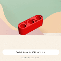Technic Beam 1 x 3 Thick #32523 - 21-Red