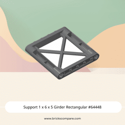 Support 1 x 6 x 5 Girder Rectangular #64448 - 199-Dark Bluish Gray