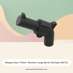 Weapon Gun / Pistol / Revolver Large Barrel Old Style #30132 - 26-Black