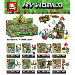 SY SY1433 Minecraft: 8 mini world scenes