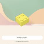 Brick 2 x 2 #3003 - 226-Bright Light Yellow