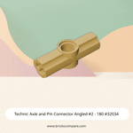 Technic Axle and Pin Connector Angled #2 - 180 #32034 - 5-Tan