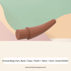 Animal Body Part, Barb / Claw / Tooth / Talon / Horn, Small #53451  - 38-Dark Orange