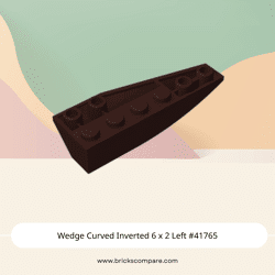 Wedge Curved Inverted 6 x 2 Left #41765 - 308-Dark Brown