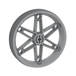 Wheel 61.6 x 13.6 Motorcycle #2903 - 194-Light Bluish Gray
