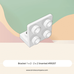 Bracket 1 x 2 - 2 x 2 Inverted #99207  - 1-White