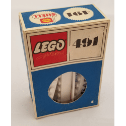 Lego 491-2 Shell Station Brick and Sign, 6 Named Beams